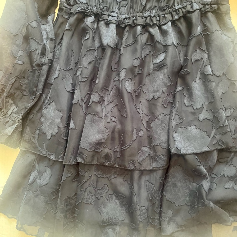 Navy Blue Tiered Dress - Picture 8 of 12